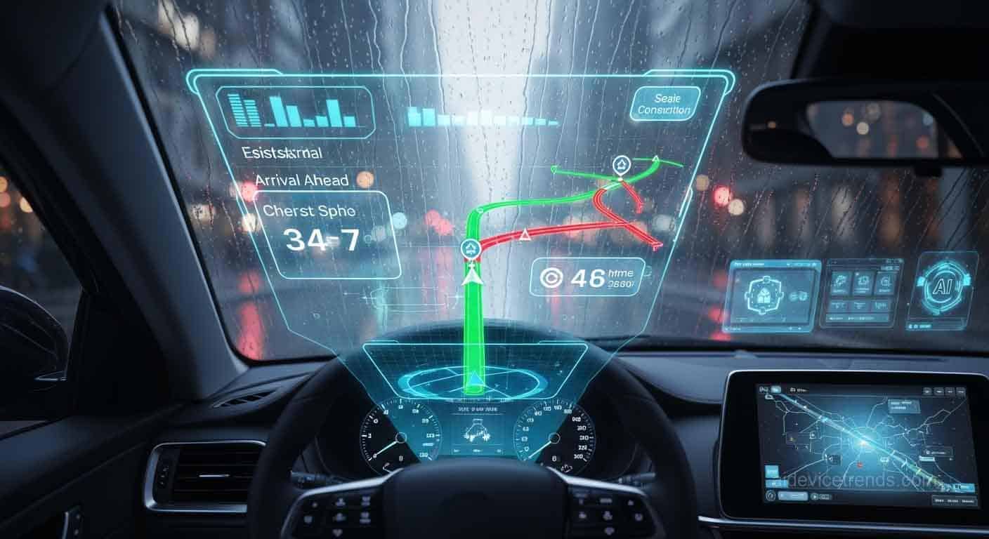 holographic navigation route