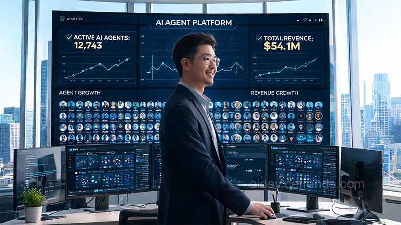A digital entrepreneur manages his multi-million dollar company with hundreds of AI agents