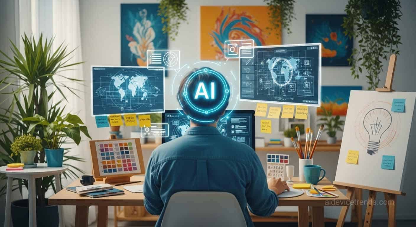 person working creatively with AI 1